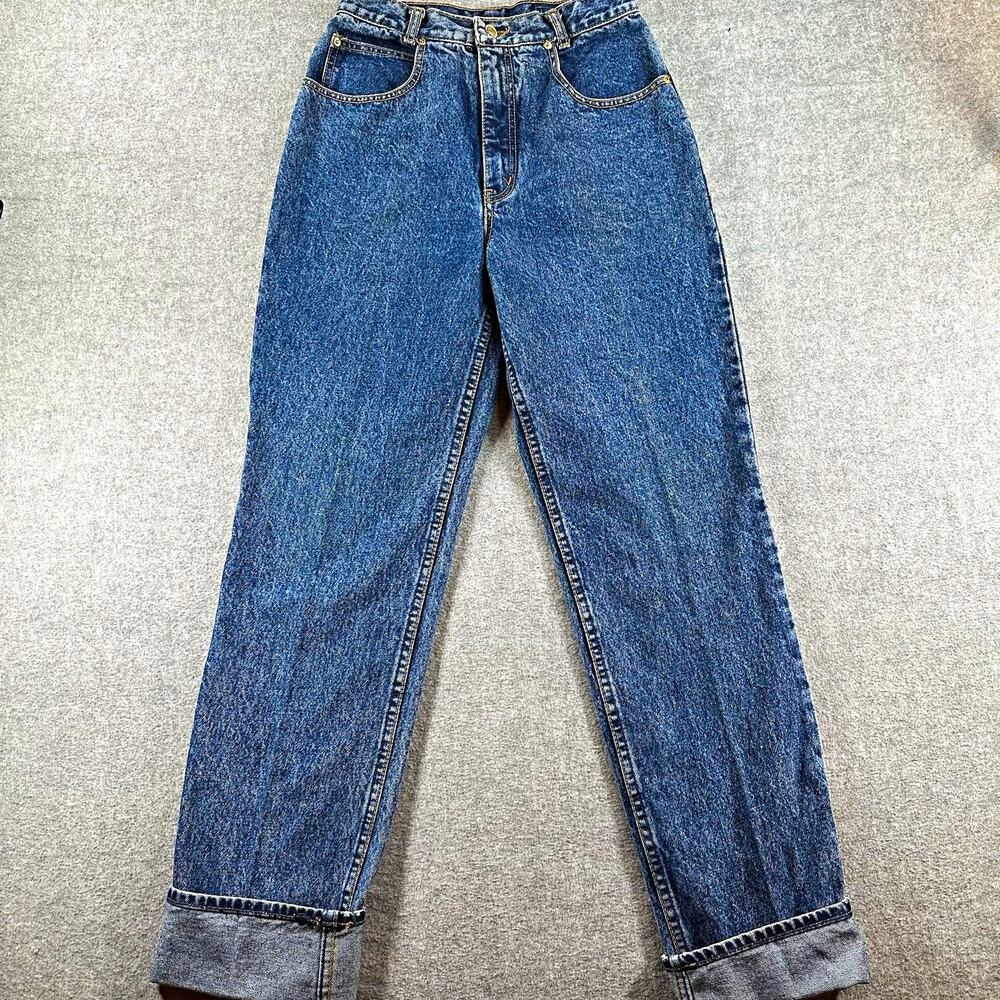Lawman Premium Women's Blue Denim Straight Leg Jeans Mid Rise Medium Wash